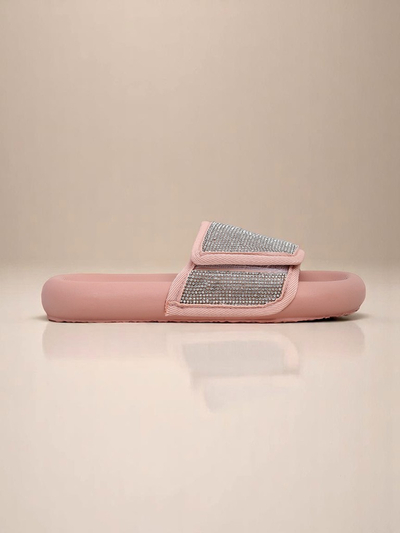 Royalfashion Claquettes plates pour femmes Sparkle Step
