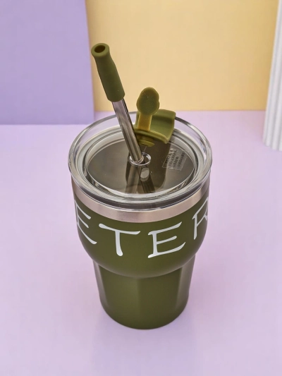 Royalfashion Mug thermique avec paille Beautiful