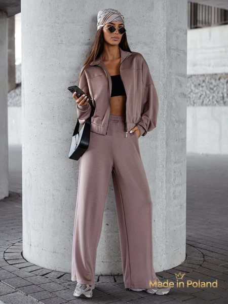 Ensemble de survêtement en viscose pour femmes Long Waves