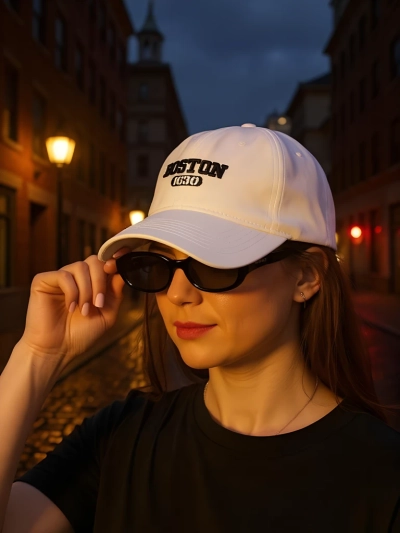 Royalfashion Casquette unisexe avec visière Boston Vibe