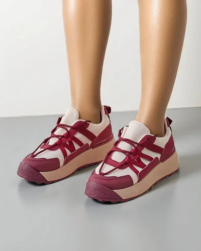 Royalfashion Sneakers à plateforme pour femmes Venusoe