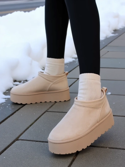 Royalfashion Bottes courtes pour femmes a'la bottes de neige Ozozi