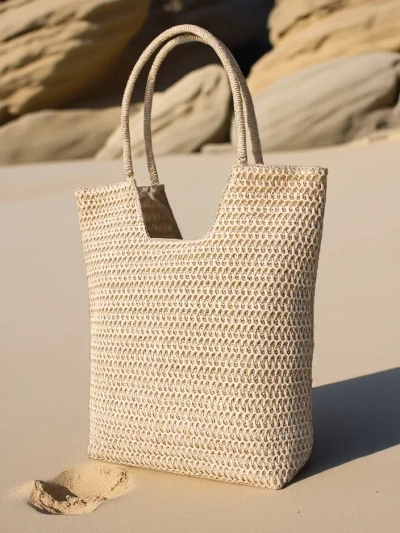 Royalfashion Grand sac en paille pour femmes été