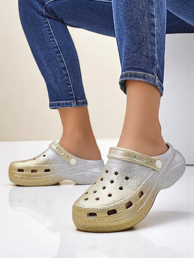 Sandales d'été en caoutchouc pour femmes Royalfashion avec découpes Dellosa