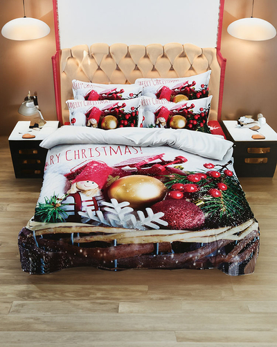 Royalfashion Literie à motifs 200x220 set de 3-PARTIES