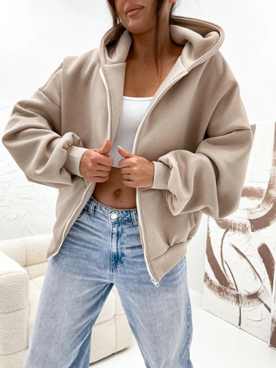 Royalfashion Sweat à capuche en coton molletonné pour femme Butterfly