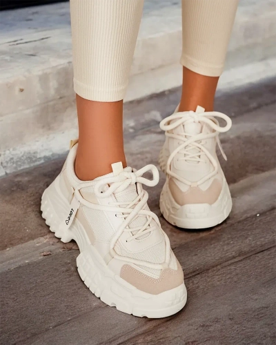 Royalfashion Baskets à plateforme pour femmes Bereya