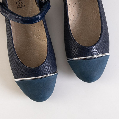 Ballerines bleu marine pour enfants Tivona - Footwear