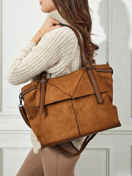 Sac à main shopper pour femmes en éco-daim Daville