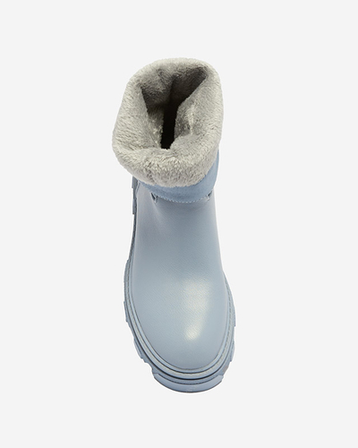 Bottines bleues à enfiler pour femme avec isolation Mekira - Footwear
