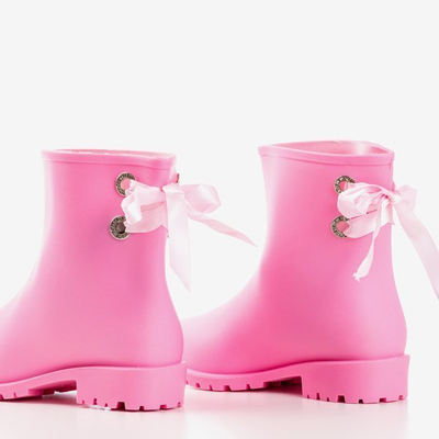 Bottes de pluie roses mates pour femmes Fanie - Footwear