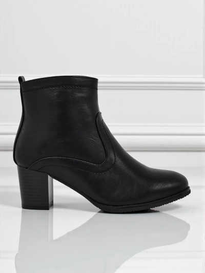Bottines pour femmes en cuir écologique à talons Lunar Crest
