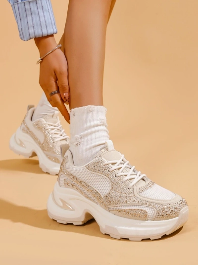 Baskets de sport pour femmes Royalfashion avec des strass Bloss