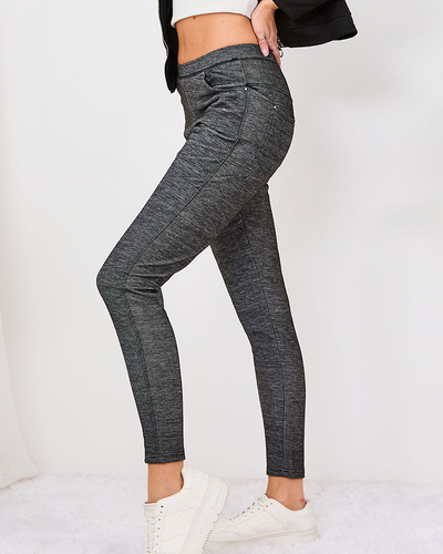 Royalfashion Pantalon teggings femme bleu