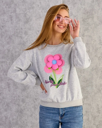 Royalfashion Sweat mince imprimé pour femme