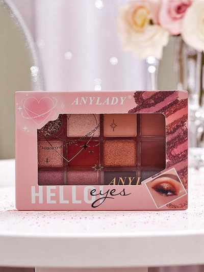 Palette de 12 ombres à paupières Ruby Glamour