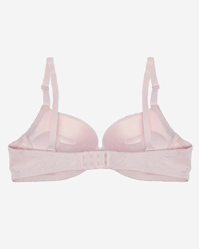 Soutien-gorge push up lisse pour femmes en rose - Sous-vêtements