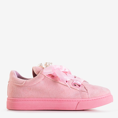 Baskets enfant rose pâle avec perles Nixie - Footwear