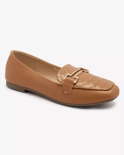 Royalfashion Mocassins femme Camel Bulerol