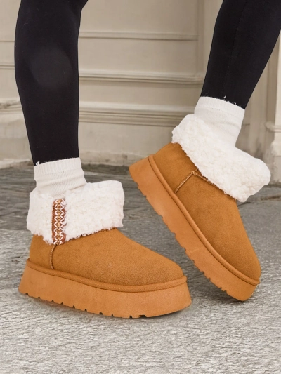 Bottes de neige pour femmes Royalfashion avec fourrure Rovvoy
