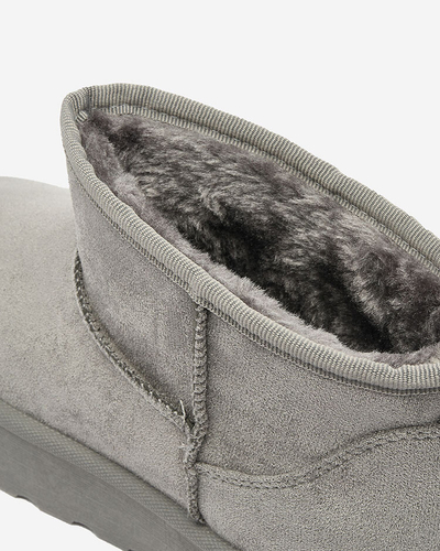 Royalfashion Gris Bottes de neige à plateforme pour femmes Ersinella