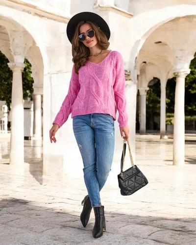 Pull rose pour femme - Vêtements