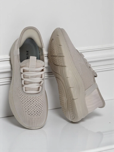 Royalfashion Chaussures de sport en tissu pour femmes sans lacets Arrate
