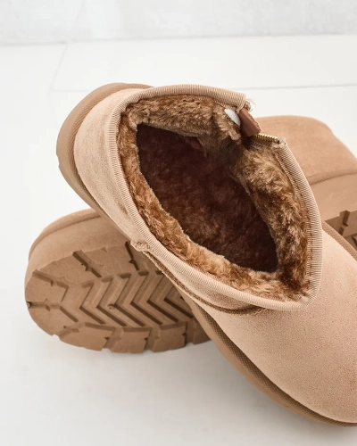 Royalfashion Bottes de neige à plateforme pour femmes a'la Delgadi