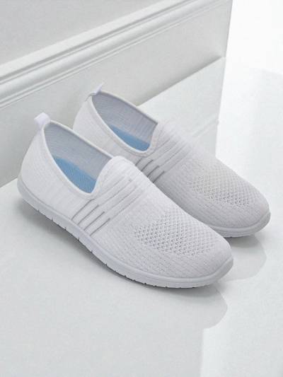 Slip-ons pour femmes blanches en tissu Callisto - chaussures légères pour le printemps et l'été