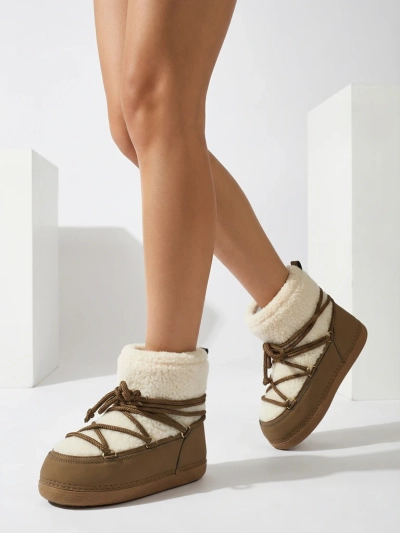 Bottes de neige pour femmes avec peau de mouton Uvella