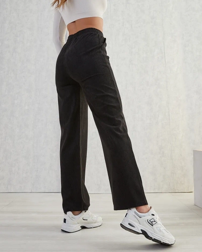 Royalfashion Pantalon large côtelé pour femme PLUS SIZE