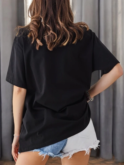 T-shirt en coton pour femmes Royalfashion avec impression