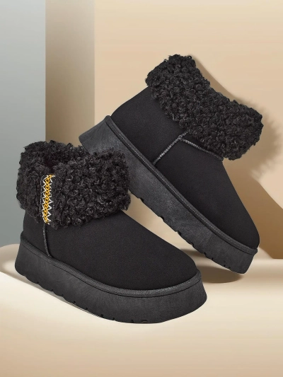 Bottes de neige pour femmes Royalfashion avec fourrure Rovvoy