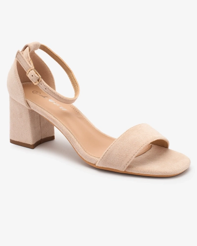 Royalfashion Beige Sandales à talon Kulcad pour femme