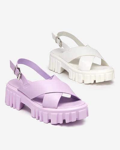 Sandales femme violettes sur semelle massive Otida - Footwear