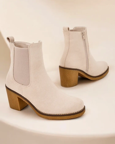 Royalfashion Bottes pour femme en éco-daim sur le poteau Bregianka