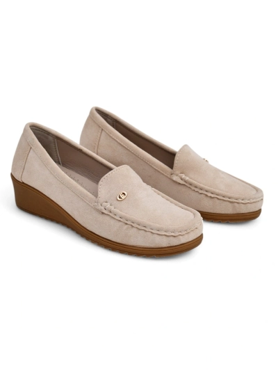 Royalfashion Mocassins pour femmes sur un petit talon Lepolt