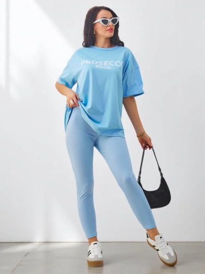 Ensemble en coton pour femmes Royalfashion avec manches courtes et leggings