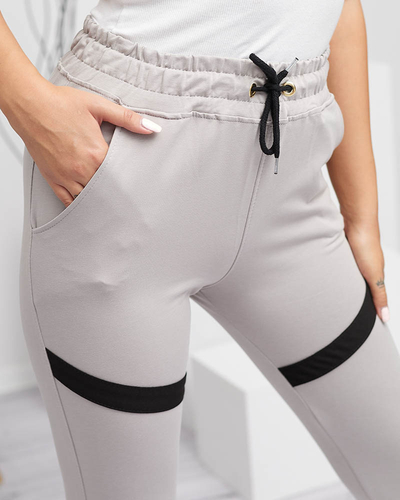 Pantalon de survêtement gris clair femme - Vêtements