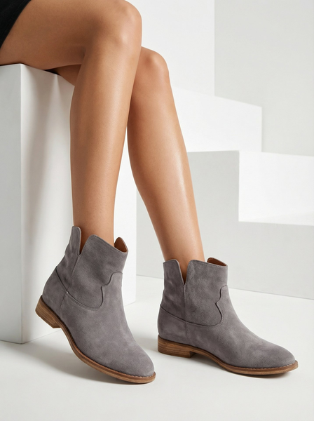Royalfashion Bottines style cow-boy sur un talon couvert Bluestone