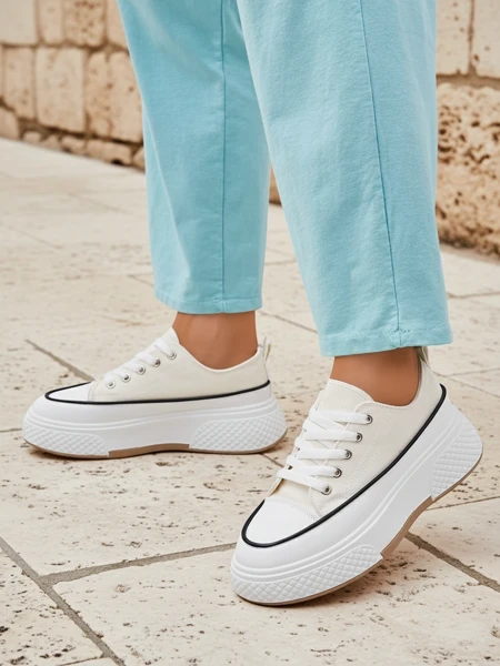 Royalfashion Baskets à plateforme pour femmes Beemes