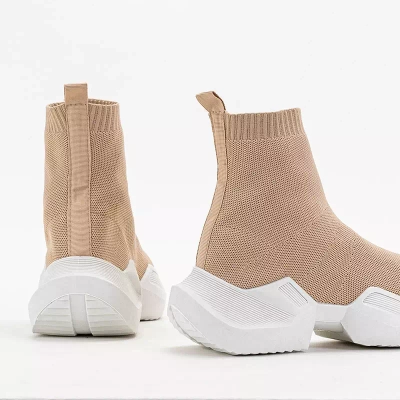 OUTLET Chaussures de sport femme Fisa hautes beiges - Footwear