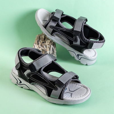 Sandales garçon Asitop velcro noires - Chaussures