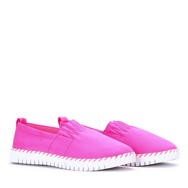 Różowe trampki slip on Marion - Obuwie