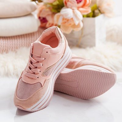 Baskets à plateforme rose Kim - Chaussures 1