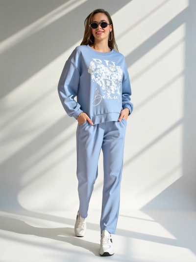 Ensemble en viscose Royalfashion pour femmes avec impression