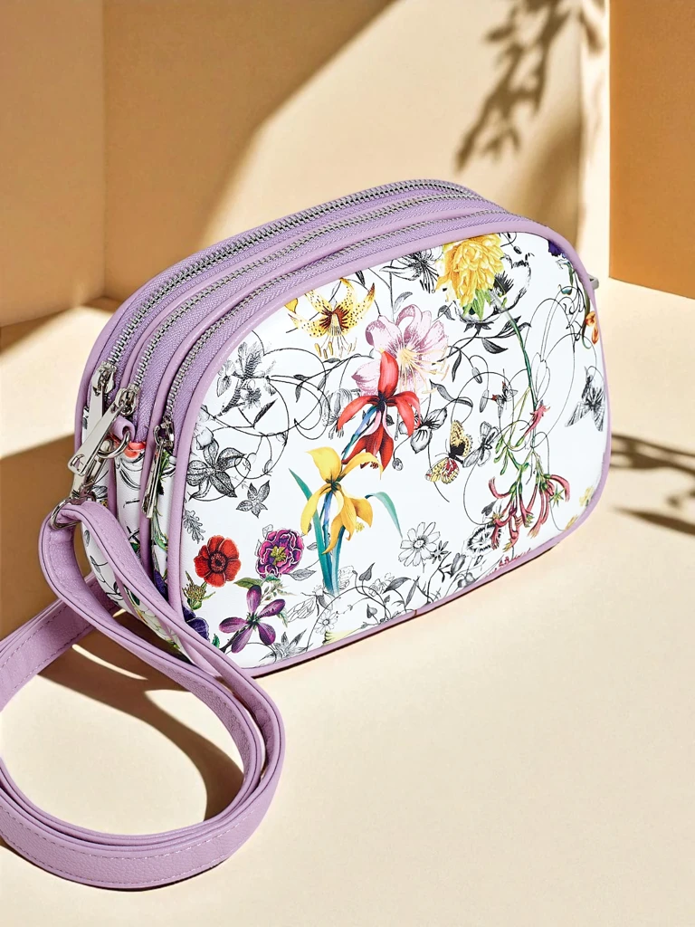 Royalfashion Petit sac à main femme en cuir écologique Floriana