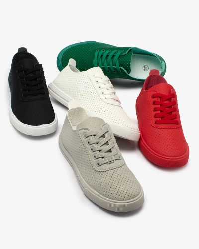 OUTLET Royalfashion Tennis ajourées blanches pour femme Salomp