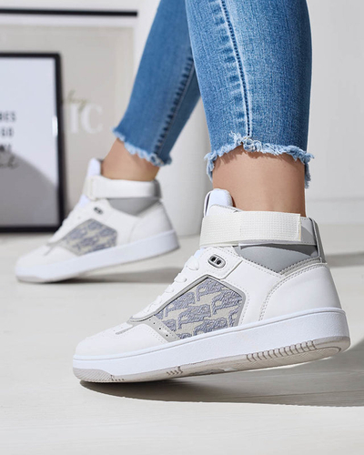 Baskets montantes Xosa blanches pour femmes - Chaussures