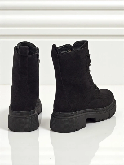 Bottines worker Velisse en éco-daim pour femmes